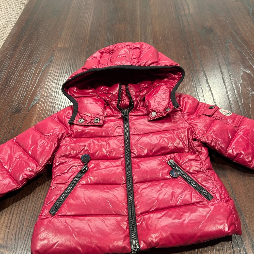 Moncler Shiny Red Puffer Jacket